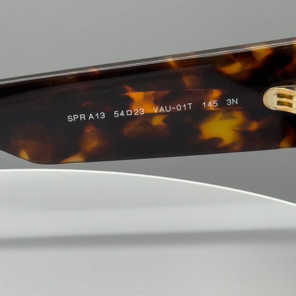 Prada Sunglasses SPR A13 VAU-01T Honey Brown Tortoise 54 23 145 Case Cloth - Picture 9 of 13